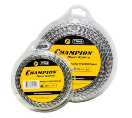 Корд трим.Tri-twist 2.7мм*15м (витой треугольник) CHAMPION C7046 Триммеры (мотокосы)